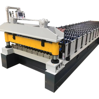 آلة تشكيل لفة صفائح السقف المموج الأوتوماتيكية ISO آلة تصنيع الحديد المموج