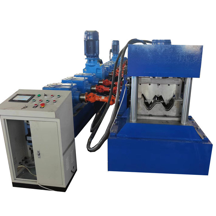 11kw 5.5kw GI Highway Guardrail Roll Forming Machine Cr12Mov مواد شفرة القطع