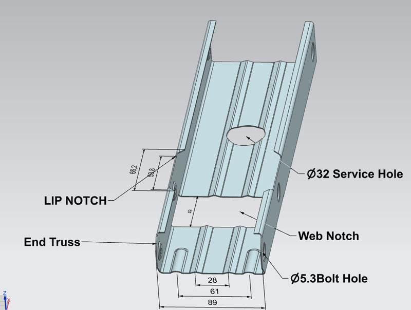0.75mm C89 الحديد خفيف المقياس فيلا رول تشكيل آلة للتصلب