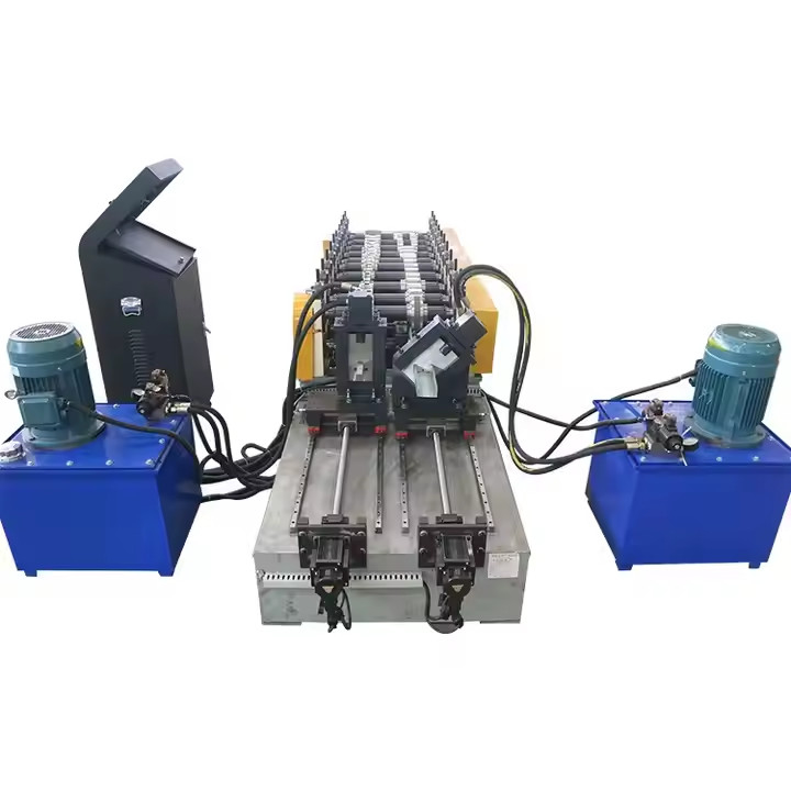 5.5KW عالية السرعة خفيفة المقياس الصلب القناة الجدار المجفف المعدن العقدة والمسار