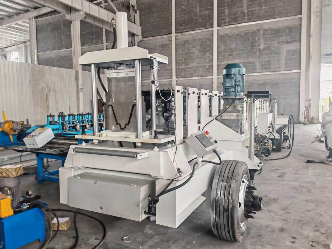 Portable Greenhouse Planting Trough Forming Machine with Hydraulic Motor 5.5KW 380V/50Hz/3Phase and 45# Steel Shaft