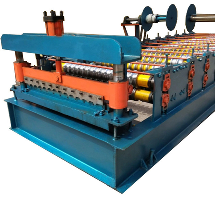 Plc شاشة تعمل باللمس Hmi Shutter Door Roll Forming Machine 380v50hz