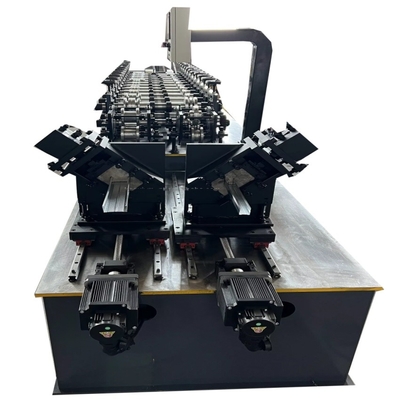 قناة الجدار الجاف C U صفيحة معدنية من الفولاذ الخفيف ملفات تعريف الكيل المعدنية Stud / Track Roll Forming Machine مع ملفات تعريف CD UD CW UW