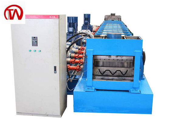 2024 11kw 5.5kw GI Highway Guardrail Roll Forming Machine Cr12Mov مواد شفرة القطع