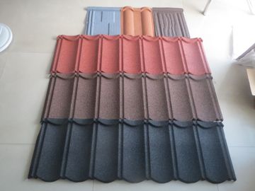 الحجر المعدني المطلي 1340 * 420mm بلاط السقف الصلب المجلفن Prepainted