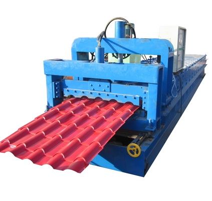 الصلب الملف الشخصي 415V المزجج بلاط السقف ماكينة Plc