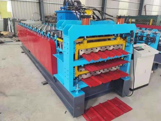 لوحة 4kw Ibr سقف آلة المموج المعدن الصلب المزجج ورقة بلاط ثلاث طبقات